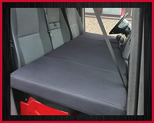 Matelas noir pliable en trois sections avec housse tissu automobile haute qualité