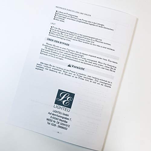 Document notice d'utilisation Seaflo avec instructions de sécurité et logo Lighteu
