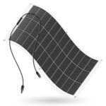 Panneau solaire flexible ECO-WORTHY 130W monocristallin avec câbles et connecteurs pour camping-car