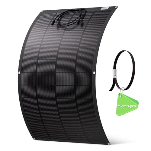 Panneau solaire flexible ECO-WORTHY 200W avec câble et dimensions 125x79cm
