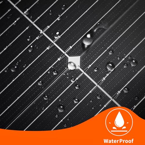 Test étanchéité panneau solaire DOKIO gouttelettes eau surface protection waterproof
