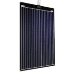 Panneau solaire flexible Offgridtec 120W ETFE-AL noir avec cellules monocristallines et câbles de connexion