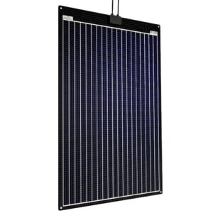 Panneau solaire flexible Offgridtec 120W ETFE-AL noir avec cellules monocristallines et câbles de connexion