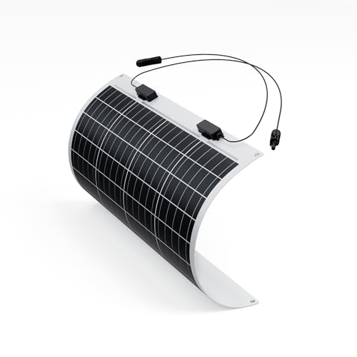 Panneau solaire flexible Renogy 50W 12V monocristallin avec câbles de connexion