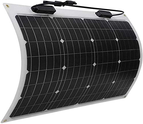 Vue détaillée panneau solaire Renogy 50W avec système fixation par œillets