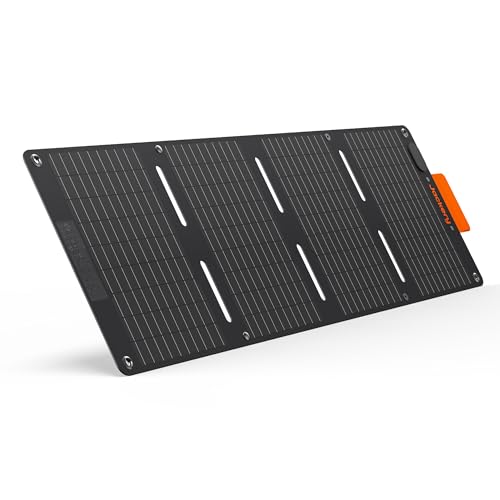 Panneau solaire Jackery SolarSaga 40W noir avec 4 panneaux pliables et poignée orange