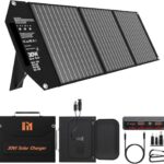 Panneau solaire pliable Mesuvida 30W avec 3 panneaux, béquille et accessoires de charge inclus