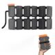 Panneau solaire pliable FlexSolar 36W noir et orange format compact avec main