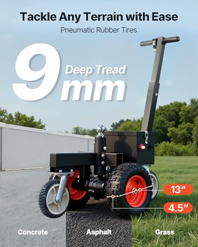 Pneus pneumatiques 33x11,5cm avec crampons profonds 9mm pour tous terrains béton asphalte herbe