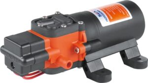 Pompe à eau Seaflo 12V 4,3L/min avec pressostat orange et noir pour camping-car