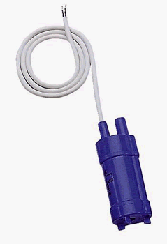 Pompe submersible Comet Elegant bleue 12 volts avec câble blanc et connecteur