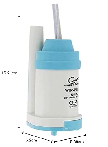 Dimensions pompe Comet VIP Plus 13,2cm hauteur 6,2cm largeur 5,59cm profondeur