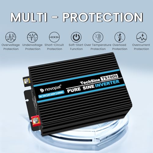 Système multi-protection convertisseur Novopal contre surtension court-circuit surchauffe surcharge