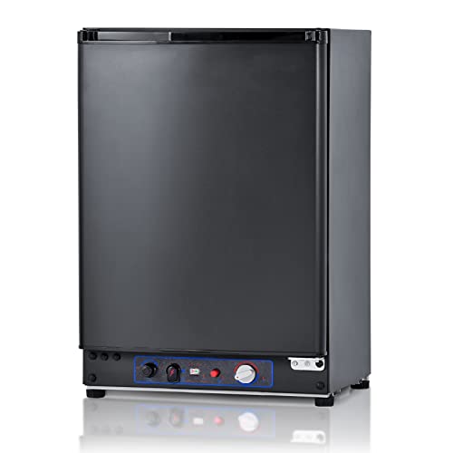 Réfrigérateur trimixte Smad 60L noir avec panneau de commande pour camping-car