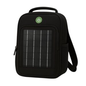 Sac à Dos Solaire GDTIMES 10W avec Port USB et LED de Sécurité - vue 1