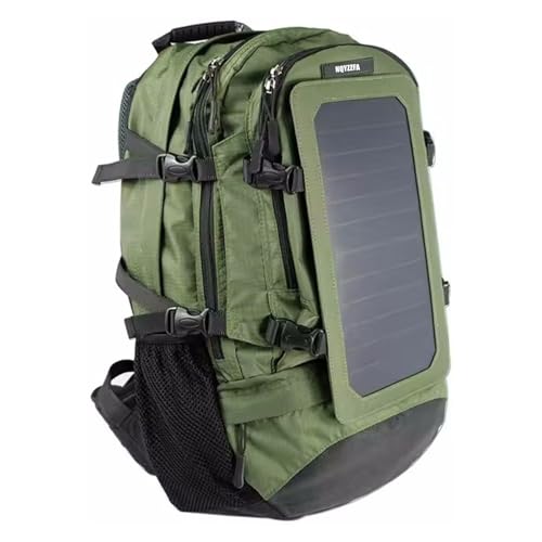 Sac à dos randonnée vert 50L avec panneau solaire 6,5W intégré NQYZZFA
