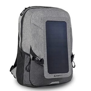 Sac à dos solaire Sunnybag Explorer+ gris avec panneau solaire intégré 6W