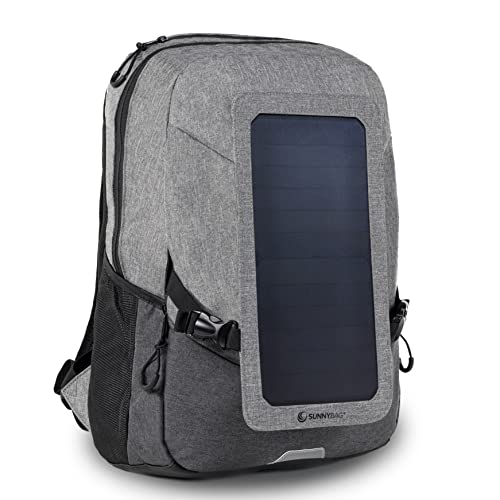 Sac à dos solaire Sunnybag Explorer+ gris avec panneau solaire intégré 6W