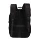Sac à dos solaire Zunate noir avec bretelles rembourrées et système de ventilation dorsal
