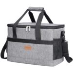 Sac isotherme Lifewit 20L gris avec bandoulière et poches latérales pour camping