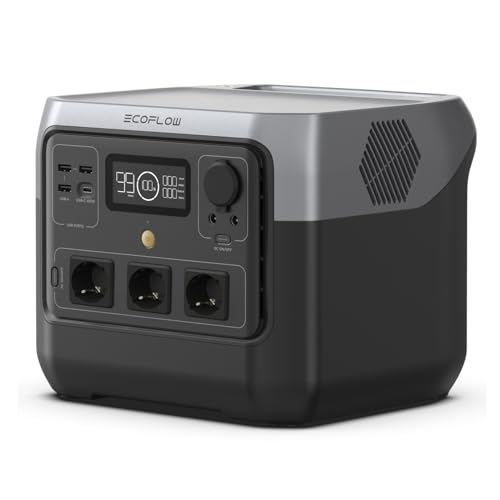 Station électrique portable EcoFlow River 2 Pro 768Wh vue de face avec écran LCD