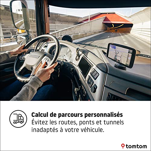 GPS TomTom Expert calcul itinéraire personnalisé évitant ponts tunnels pour camions