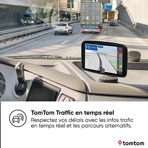 GPS TomTom Traffic temps réel sur tableau bord camion info trafic parcours alternatifs