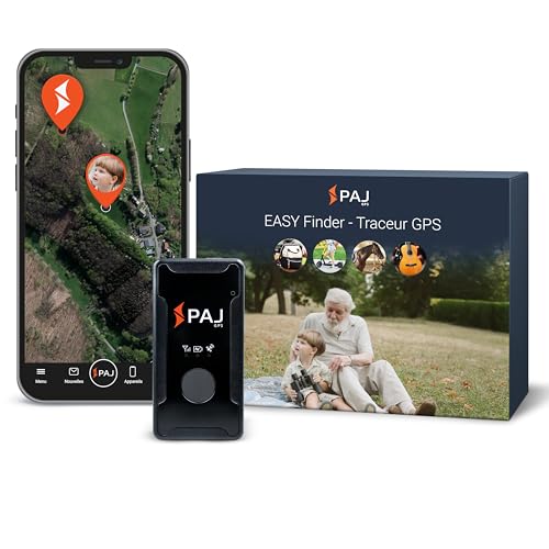 Traceur GPS PAJ Easy Finder 4G avec smartphone et boîte pour enfants et seniors