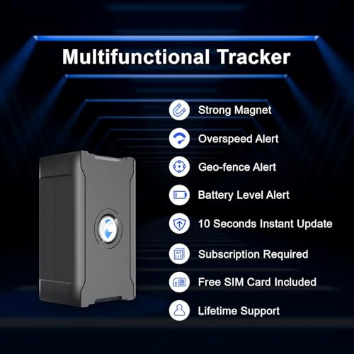 Fonctionnalités du traceur GPS multifonction avec alertes vitesse, géofencing et batterie