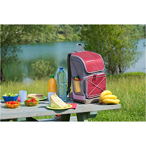 Sac à dos Campingaz Urban Picnic en situation pique-nique au bord d'un lac avec provisions
