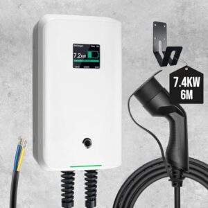 Wallbox Morec 7kW : Borne de Recharge Monophasée Type 2 - vue 1