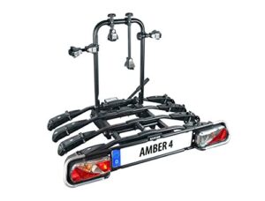 Porte-vélos EUFAB Amber 4 sur attelage avec plateforme pour 4 vélos