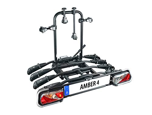 Porte-vélos EUFAB Amber 4 sur attelage avec plateforme pour 4 vélos