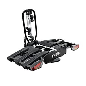 Porte-vélos Thule EasyFold XT pliable sur attelage avec plateformes noires et feux intégrés