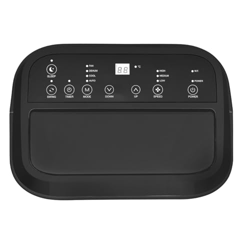 Panneau de contrôle tactile du climatiseur Predator avec affichage digital et modes FAN DEHUM COOL AUTO