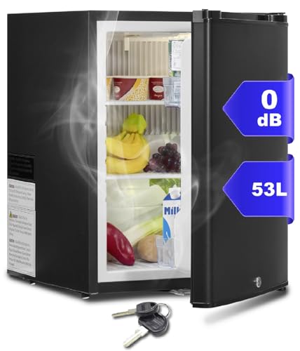Réfrigérateur SMETA 53L noir silencieux 0dB avec serrure pour camping-car