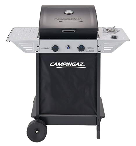 Barbecue Campingaz Xpert 100 LS couvercle fermé avec thermomètre et deux brûleurs