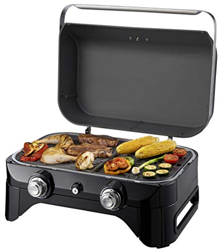 Barbecue Campingaz Attitude 2100 LX en cuisson avec viande poulet maïs et légumes grillés