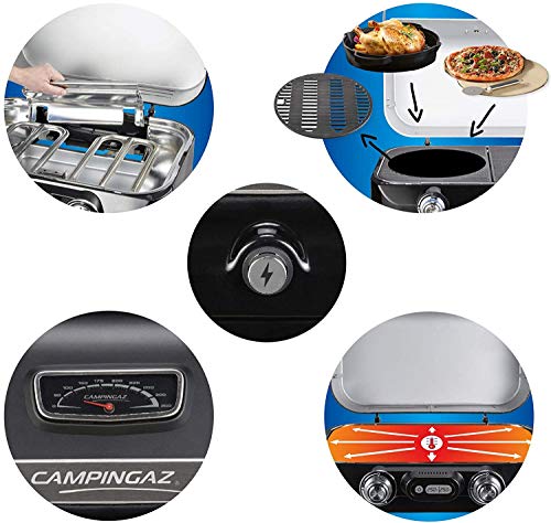 Détails techniques Campingaz Attitude 2100 LX allumage électronique thermomètre inserts Culinary Modular