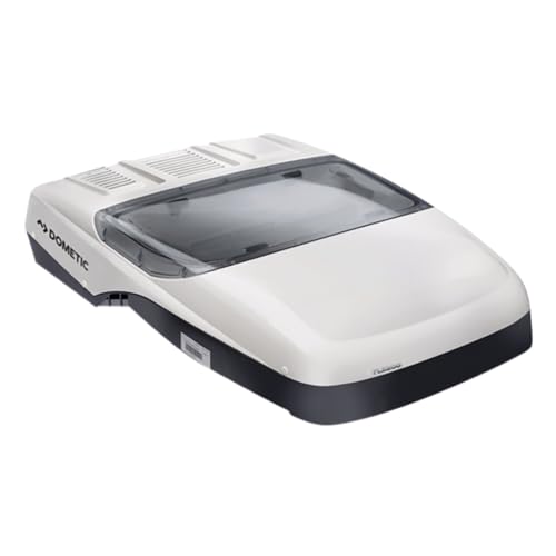 Climatiseur de toit Dometic FreshLight 2200 blanc avec lanterneau vitré intégré pour camping-car