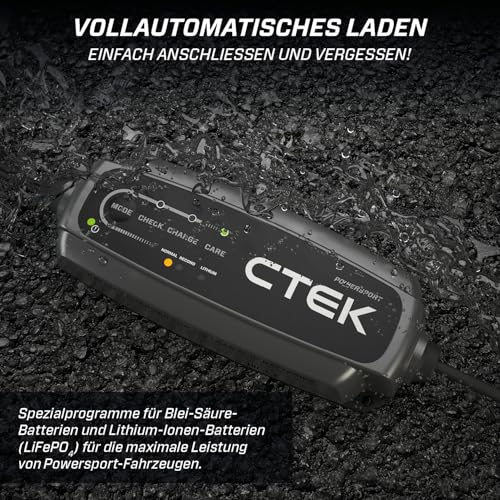 Chargeur CTEK CT5 Powersport charge automatique résistant aux éclaboussures d'eau