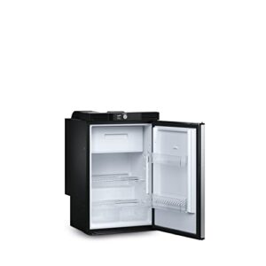 Réfrigérateur à compresseur Dometic RCS10.5XT noir porte ouverte pour camping-car et fourgon