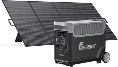 Générateur électrique solaire FOSSiBOT F3600 Pro avec panneau solaire pliable 400W et roues