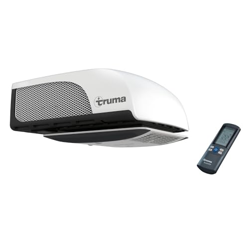 Climatiseur de toit Truma Aventa Compact blanc avec télécommande pour camping-car et caravane