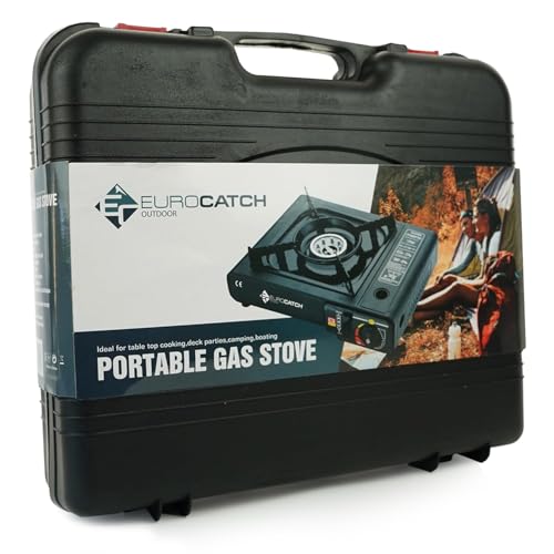 Valise de transport plastique du réchaud à gaz portable Eurocatch pour camping et voyage