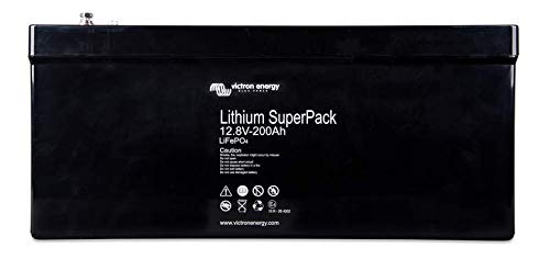 Étiquette technique batterie Victron Lithium SuperPack 12,8V 200Ah LiFePO4 détails
