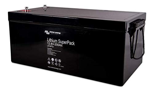 Batterie Victron Lithium SuperPack 200Ah avec poignées de transport en corde noire