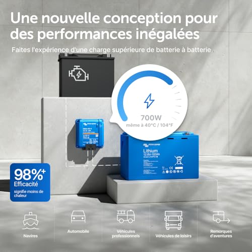 Chargeur Orion XS 700W avec 98% d'efficacité pour charge batterie à batterie multi-applications