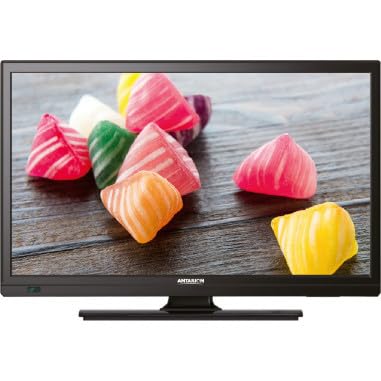 Téléviseur LED Antarion 19 pouces vue frontale avec pied central design compact