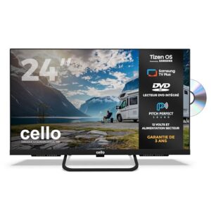 Cello CTRAV-24TZF : TV 24 pouces 12V/230V avec DVD intégré - vue 1